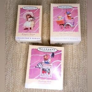 Bundle (3) 1996 Hallmark Keepsake Spring Collector Easter Ornaments